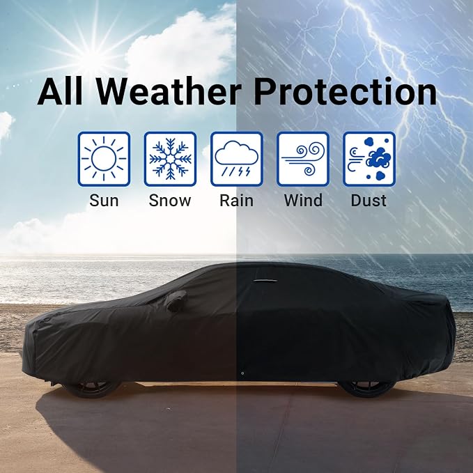 iCarCover Custom Car Cover for Buick Somerset Waterproof All-Weather Rain Snow - Image 9