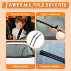 HULADAED® 26''+19''+16'' Windshield Wipers Replacement - Image 7
