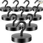 Neosmuk Magnetic Hooks, Cruise Ship Essentials, 100lb+ Heavy Duty Magnetic Hooks by Neosmuk