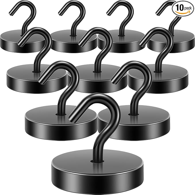 Neosmuk Magnetic Hooks, Cruise Ship Essentials, 100lb+ Heavy Duty Magnetic Hooks by Neosmuk