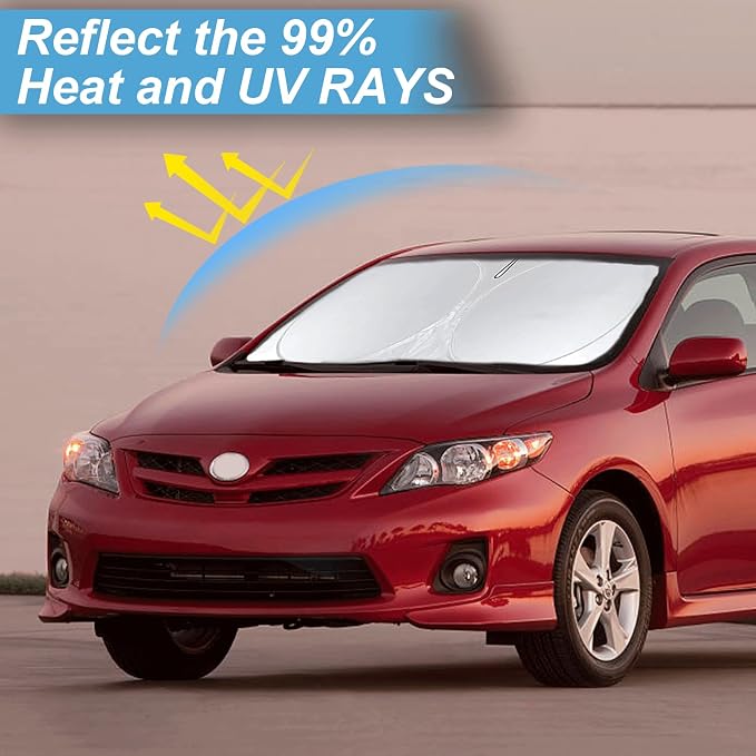 Custom Fit Corolla Windshield Sunshade - Image 2