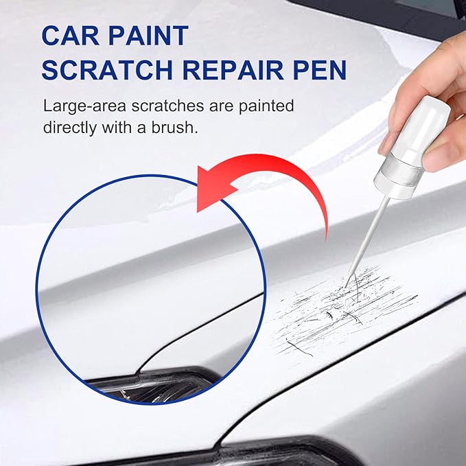 Oxford White Touch Up Paint for Ford -Exact Match–Chips and Nicks Car Paint - Image 3