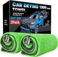 2 Pack XL Car Drying Towel – 1300GSM Ultra Absorbent Microfiber, Twisted Loop by Unknown