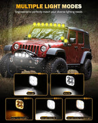 Auxbeam Color Play Series 3" LED Pod Lights, Offroad Spotlights - Image 5
