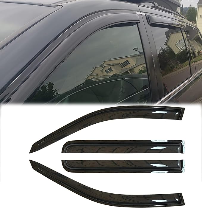 94029 Sunproof Waterproof Side Window Wind Deflector, Window Visor fit - Image 3
