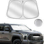 Windshield Sun Shade for Toyo-ta Tundra 2022-2025 2026 Foldable Sunshade Custom by SULAGIWINDSHIELDSUNSHADE