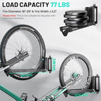 2-Pack Swivel Bike Rack Wall Mount, Bike Hangers - Image 2