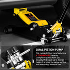 DNA MOTORING Low Profile Hydraulic Trolley Service/Floor Jack, 4 Ton Capacity - Image 4