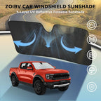 Windshield Sun Shade for Ford Ranger 2019-2025 - Image 3