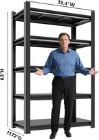 Metal Storage Rack Tier Height Free Adjustable Garage Tool Rack Load Capacity - Image 2