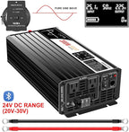 Xijia 2000W Pure Sine Wave dc to ac Inverter Remote Switch DC 24V to AC 120V - Image 3