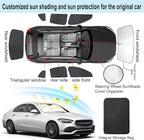TINGLU Window Shades for Mercedes Benz C Class W205 C250 C300 C400 2015-2021 - Image 3