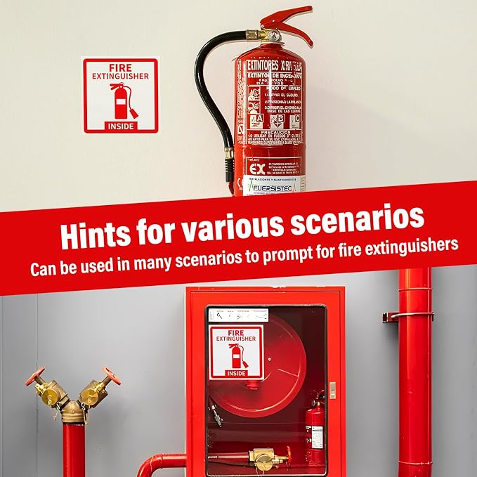 Madrigal Fire Extinguisher Inside Sticker Sign, Weatherproof & UV Protected - Image 6