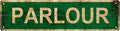 PARLOUR Non-Embossed Vintage Metal Tin Street Sign Bar Cafe Garage Cave Home by Unknown