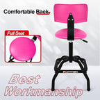 Shop Stool with Backrest, Mechanic Garage Stool - Image 6