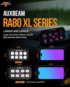 Auxbeam Switch Panel RGB 5 Inch Large 8 Gang Switch Panel RA80 XL Toggle - Image 2