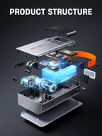 8-in-1 Car Jump Starter with Air Compressor, 5500A Portable Jump Starter Pack - Image 4