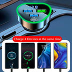 Multi Port USB C Car Phone Charger Adapter 4 in 1 - Image 4