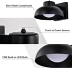 Black Exterior Light Fixtures, 2 Pack Dusk to Dawn LED Outdoor Wall Lights - Image 7