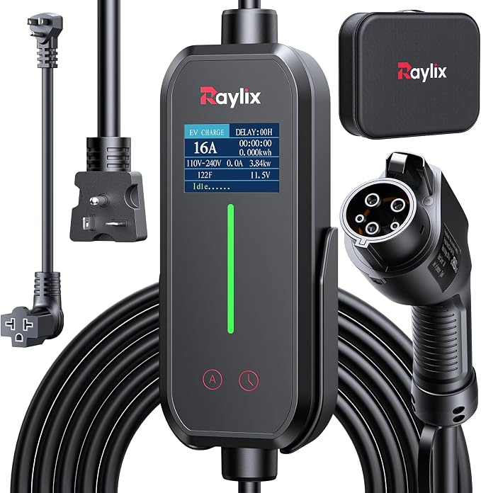 2025 Upgraded Level 1&2 Portable EV Charger, 16Amp Adjustable Current & Timer - Image 8
