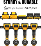 UNITEDPOWER Wall Mounted Drill Rack & Tool Shelf, Power Tool Organizer Holder - Image 5