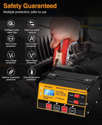 Outerman Car Battery Charger, 12V-12A/24V-8.5AMH Smart Automatic Battery Charger - Image 4