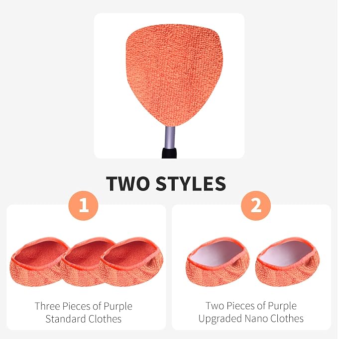 XINDELL 5 Pack Microfiber Pads – Replacement Heads Cover - Image 3