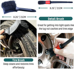 Professional 4 Pack Long Handle Wheel Brush Kit - Image 4