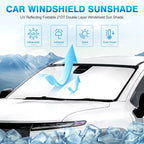 KUST Windshield Sun Shade for 2024 2025 2026 Chevrolet Silverado EV/Chevy - Image 2