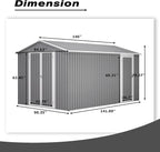 8×12 Ft Outdoor Storage Shed - Image 7