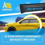 Extra Durable Window Deflectors Tape-On Window Visors Rain Guards Fit - Image 5