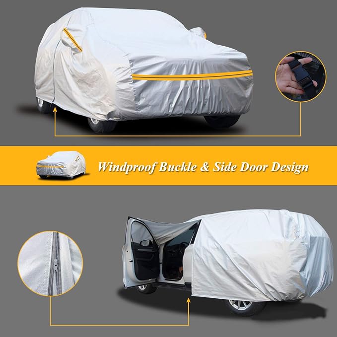 Autsop SUV Car Cover Waterproof All Weather, 12-Layer Car Covers - Image 4