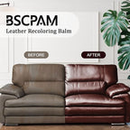 Cream White Leather Recoloring Balm, 12oz Leather Color Restorer - Image 2