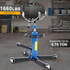 Transmission Jack 1660 lbs/ 0.75 Ton Capacity Hydraulic Telescopic Transmission - Image 2