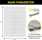 Heavy Duty 8x4 PVC Garage Slatwall Storage System - Image 7