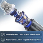 Car Vacuum Portable Cordless, Mini Handheld Vacuum Cleaner - Image 5