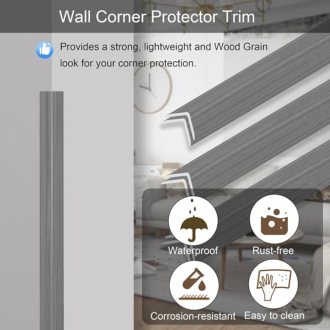 6 Pcs 49" Wall Corner Protector Trim - Image 2