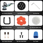 WORKPRO Buffer Polisher, 6-inch 1080W Dual Action Random Orbital Polish Kit - Image 3