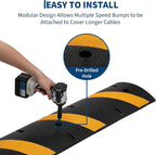 6 ft Speed Bumps Wite End for Road, Heavy-Duty 25, 000 LBS Capacity Traffic - Image 5