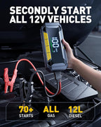 AUXITO 8000A Car Battery Jump Starter Boost Force Start Function Jump Box 60W - Image 2