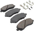 Premium Semi-Metallic Front Brake Pads Compatible - Image 2