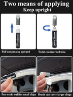 SYOAUTO Silver Rim Touch Up Paint Rim Scratch Repair Pen Wheel Touch Up Paint - Image 5
