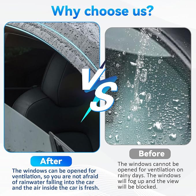 4pcs Window Visors Compatible - Image 5