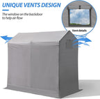 Outdoor Storage Shed 6 x 3Ft Heavy Duty Portable Storage Shelter - Image 6