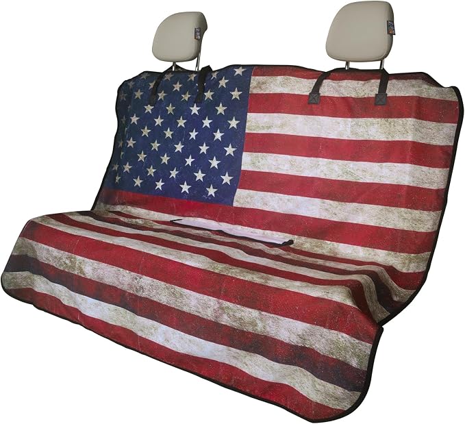 Back Seat Cover for Car Trucks Van SUV, Waterproof Rear Bench Towel Seat Covers by LoyaGour