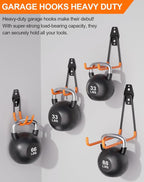 QcoQce 9 Pack Heavy Duty Hooks, Garage Wall Storage - Image 3