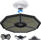 LED Garage Lights, 140W 18500 Lumens Garage Ceiling Lighting, 6000K Daylight by KERNOWO