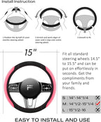 Skechers Pink Steering Wheel Cover, Memory Foam Car Steering Wheel Cover - Image 7