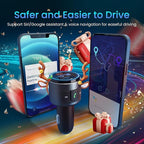 Upgraded V5.3 FM Bluetooth Transmitter, Siri Google Assistant - Image 6