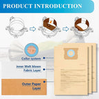 12 Pack DXVA19-4101 Dust Bag Compatible - Image 9